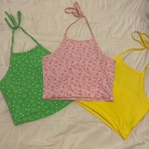 3 crop tops for sale!
